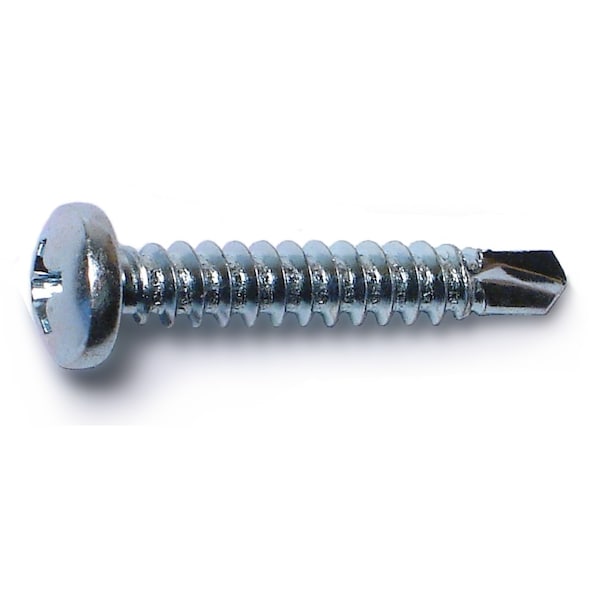 Midwest Fastener Self-Drilling Screw, #8 x 1 in, Zinc Plated Steel Pan Head Phillips Drive, 30 PK 67688 - main